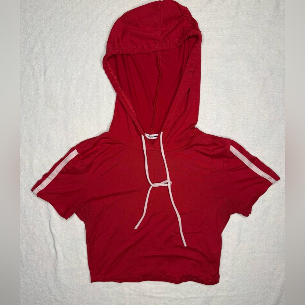 Sporty Chic Two-Piece Set from Fashion Nova Crop Hoodie & Sweatpants Tracksuit